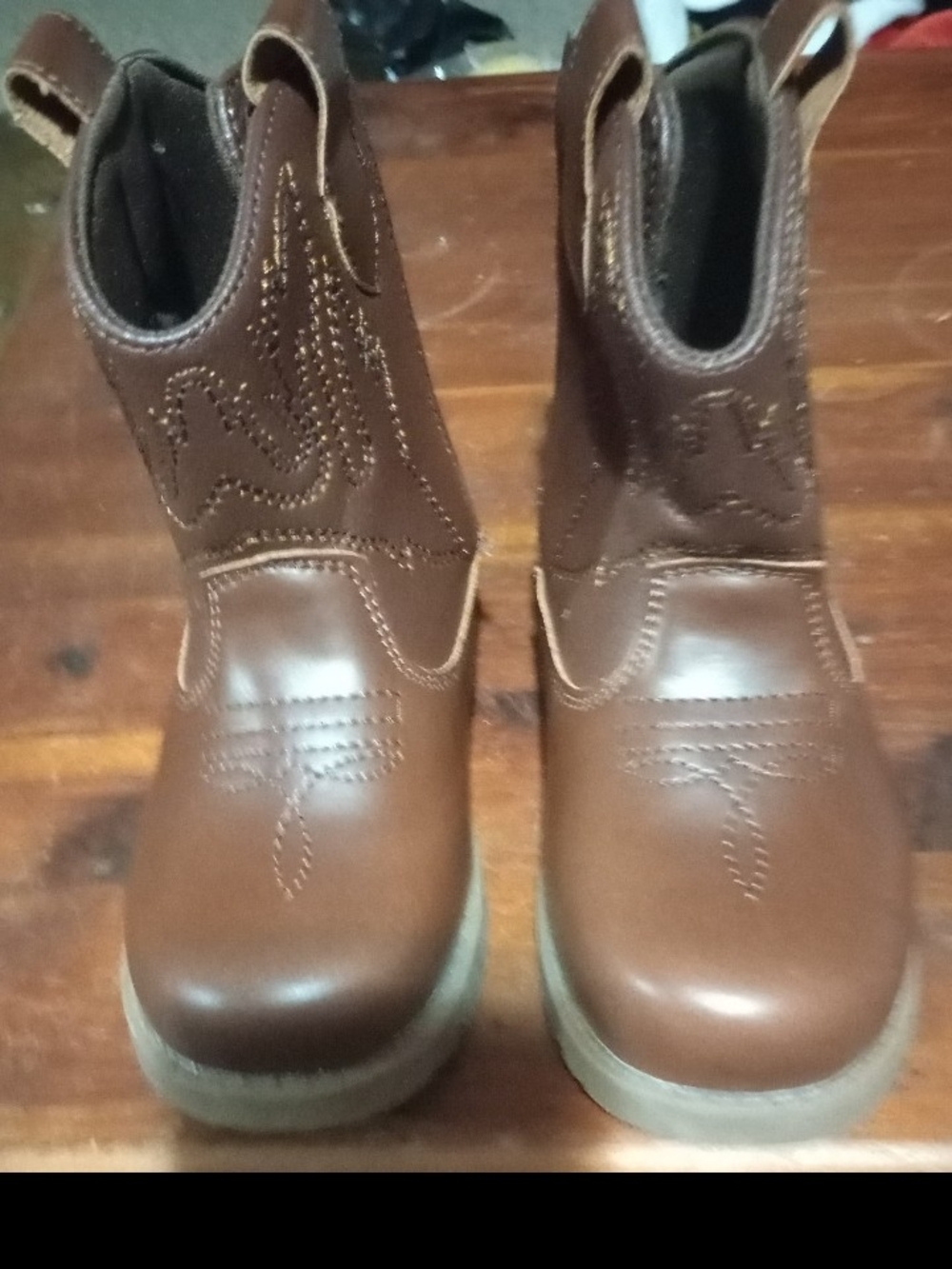 Toddler Size 8 Brown Cowboy Boots - Classic Western Style